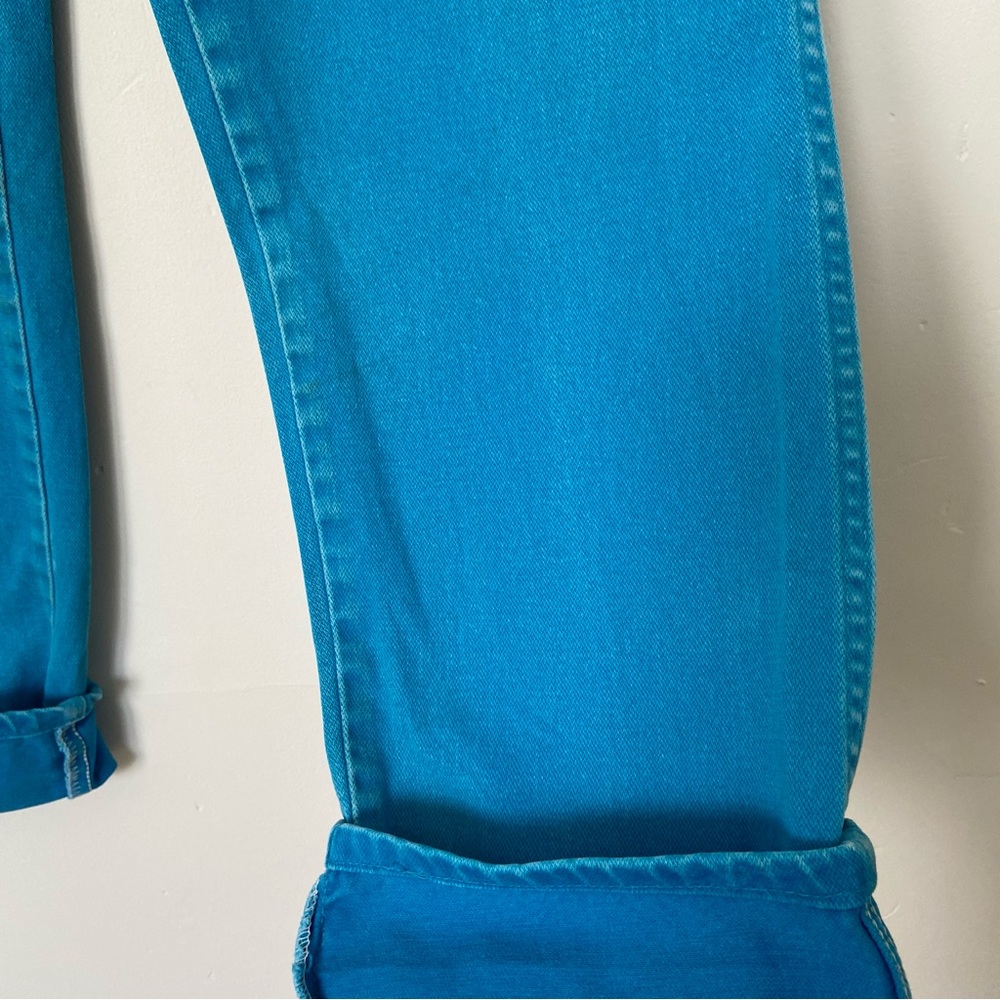 Vintage Wrangler Bright Blue High Waisted Jeans size 27 - Picture 11 of 15